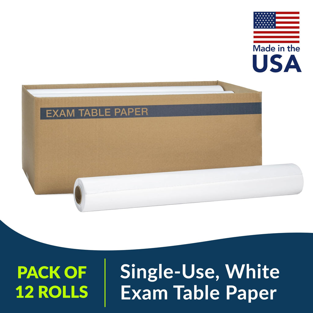TIDI 513 Avalon Exam Table Paper, Smooth, 18 in x 225 ft, 12 Count