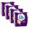 Puffs Ultra Soft Facial Tissues, 1 Cube, 56 Facial Tissues Per Box (Pack of 4)