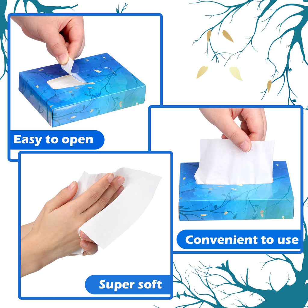 Yinder 24 Pcs Small Tissue Cube Box 960 Sheets for Classroom, Stylish