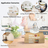 PaJiaNi Yellow Dog Tissue Box Cover Rectangle,Leather Toilet Paper Box,Funny Decorative Facial Paper Case for Living Room Bathroom Kitchen Office Desk,Easily Distracted By Dogs and Books,9.8x5.9x5.9