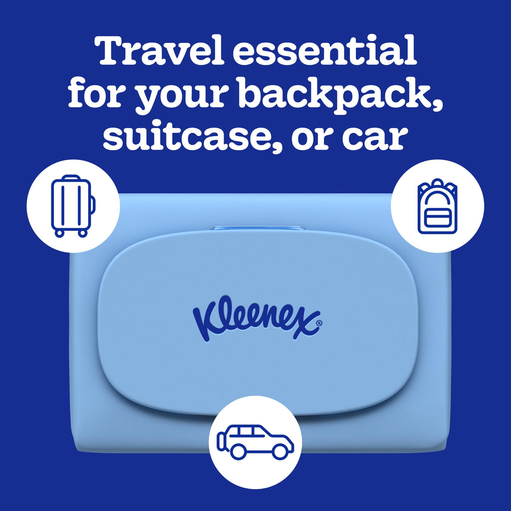 Kleenex Snap & Go Ultra Soft Facial Tissues, 9 Packs, 25 Tissues per Pack
