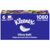 Kleenex Ultra Soft Facial Tissues, 6 Flat Boxes, 180 Tissues per Box