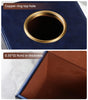 MEIBOOCH Square Tissue Box Cover with Magnetic Closure, Navy Blue