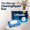 Cottonelle Ultra Clean Toilet Paper, 12 Family Mega Rolls=66 Regular Rolls