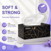 Premium Facial Tissues, Black and Gold Luxury Box Design, 2-Ply, 200 Sheets Per Box, 15 Pack, Hypoallergenic