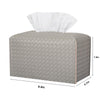 Tissue Box Cover Rectangle Leather Facial Paper Holder, Evergreen