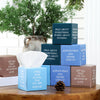 Fourluoo 12 Pack Bible Verse Facial Cube Tissues Boxes 600 Sheets 3 Ply