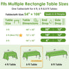 FEHHTO 3 Pack 54 x 108 Inch Compostable Disposable Tablecloth Outdoor