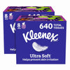 Kleenex Ultra Soft Facial Tissues, Cube Boxes,80 Tissues per Box,3-Ply,Packaging May Vary,(Pack of 16)