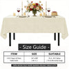 TheoZemica Cream White Disposable Paper Tablecloths for Rectangle Tables 4 Pack, 54×108 Inch Waterproof Paper with Plastic Backing, Party Table Cover for Wedding Christmas Baby Shower Graduation