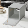 JLAMBOM PU Leather Tissue Box Cover Square Tissue Box Holder (Grey)
