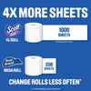Scott 1000 Trusted Clean Toilet Paper, 32 Rolls, 1000 Sheets per Roll