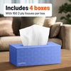 Amazon Basics Facial Tissue, 2-Ply, 640 Count (4 Packs of 160), (Packaging may vary)