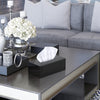 SILUT Shiny Black Rectangle Acrylic Tissue Box Cover