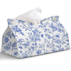 PaJiaNi Light Blue Chinoiserie Tissue Box Cover Rectangle for Desk Decor