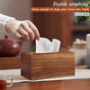Tissue Box Cover, Wood Tissue Box Holder Rectangle with Slide-Out Bottom