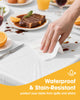 Niuara White Plastic Table Cloth Disposable, 15 Pack, 54 x 108 in
