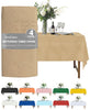 TheoZemica Kraft Paper Tablecloth for Rectangle Tables 4 Pcs, 54"×108", Waterproof Paper Tablecloths with Plastic Backing for 6-8ft Tables, 3-Ply Paper & Plastic Table Cloth Cover for Party Banquet
