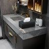 Acrylic Tissue Box Holder, PITBVO Rectangular Shiny Black Tissue Box Cover