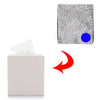 Sumnacon Square Linen Tissue Box Cover, Magnetic Bottom Tissue Box Holder