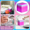 Fourluoo 12 Pack Facial Tissues Cube Boxes Face Box 600 Sheets 3 Ply Soft Paper Square Tissues Bulk for Car Pocket Toilet Household Bedroom Family(Gradient Color)