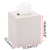 Sumnacon Square Linen Tissue Box Cover, Magnetic Bottom Tissue Box Holder