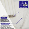 [6 Pack] White Square Tablecloths 54x54 Inch, Disposable Paper Table Cloth for Square and Round Tables, Waterproof 3-Ply Paper & Plastic Table Cover for Labor Day Thanksgiving Wedding Baby Shower