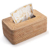 Rattan Tissue Box Cover Natural Rectangular 10 x 6.1 x 4.1 Inch (Natural)