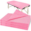 MAQIHAN 18PCS Massage Table Sheets - Pink Waterproof Disposable Bed Sheets