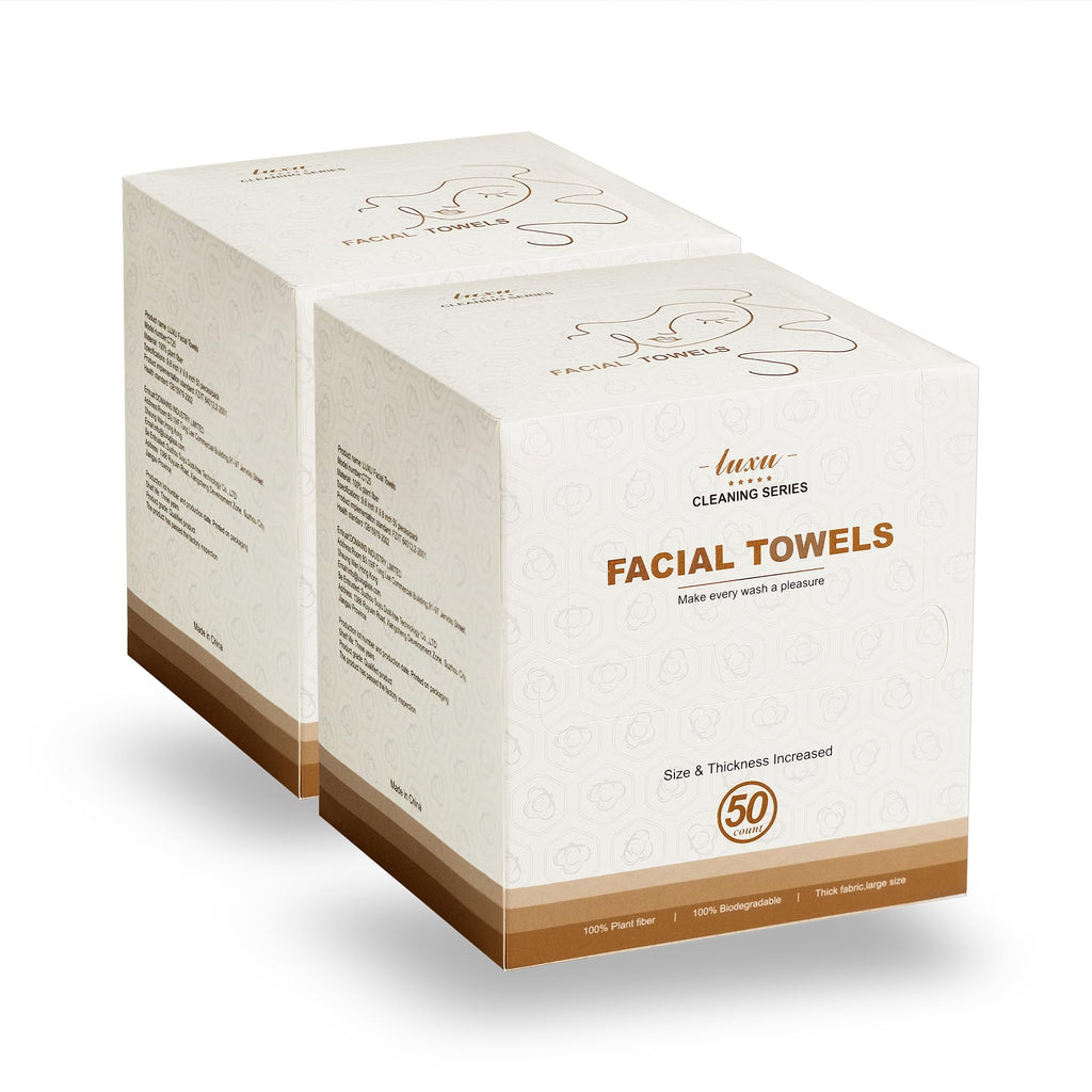 Face Towels,Facial Towel,100 Ct Disposable Face Towel, 9.8"X9.8"Face Cloths