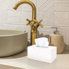 SILUT Matte White Rectangular Extra Large Acrylic Tissue Box Cover