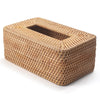 Rattan Tissue Box Cover Natural Rectangular 10 x 6.1 x 4.1 Inch (Natural)