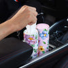 200 Sheets Car Tissues Holder with Facial Tissues 3-ply Travel Tissue Tubes 4 PK Tissues Box Container Perfect Fit for Car Cup Holder Cylinder (Pink)