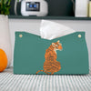 PaJiaNi Green Tiger Tissue Box Cover Rectangle for Office Desk Decor