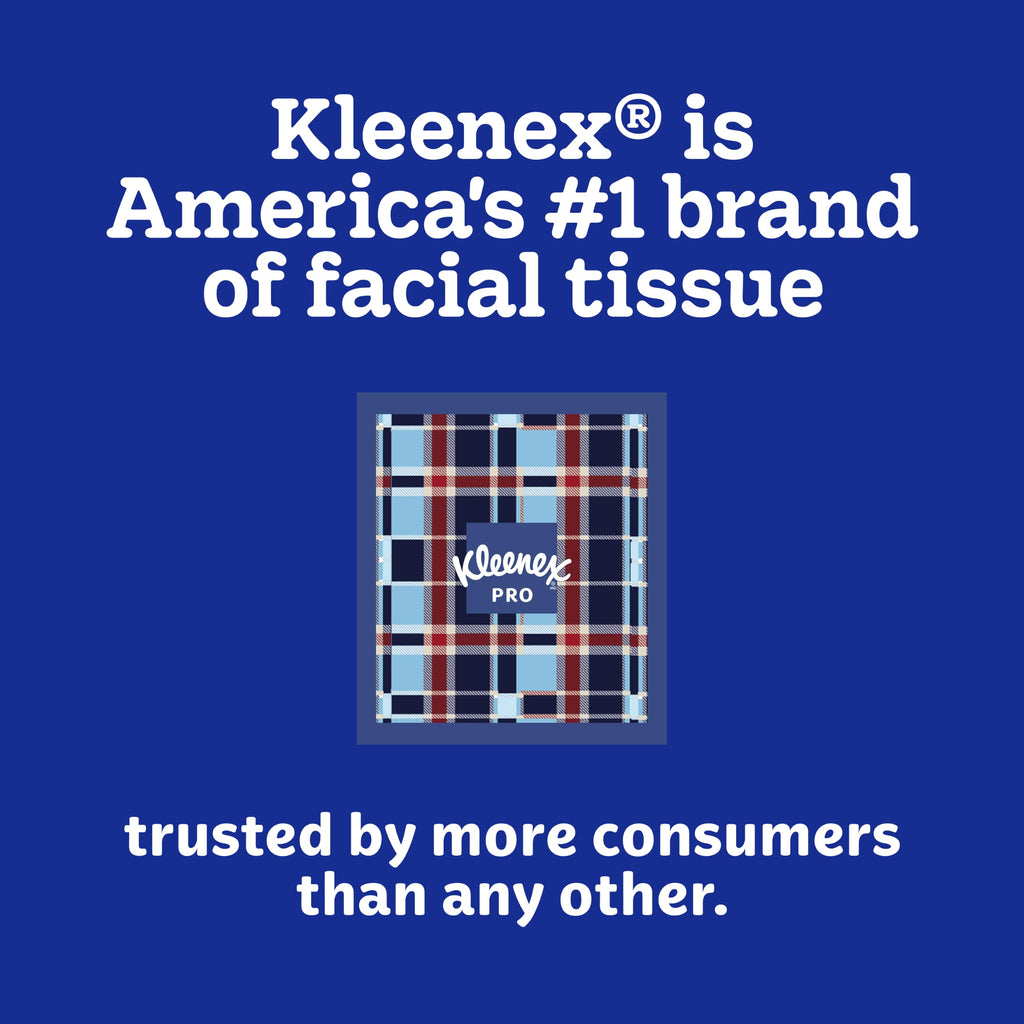 Kleenex Professional Facial Tissue, Bulk, 12 Boxes x 125 Tissues (03076)