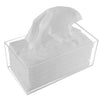 Acrylic Tissue Box Holder, Clear Dispenser for Facial Tissues, Napkins, and Dryer Sheets. Perfect for Bathrooms, Desks, Countertops, Vanities, Bedrooms, and Nightstands (Rectangle, Clear)