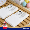 JOLLY CHEF 200 Pack Bathroom Paper Napkins Disposable Guests Hand Towels