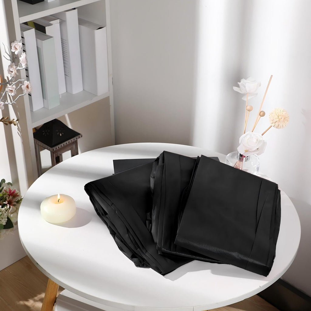 Mixweer 30 Pcs Oilproof and Waterproof Massage Table Sheets Fitted Spa 39 x 87 Inches Bed Cover Disposable Protective Sheets for Beauty Salon Skincare (Black)