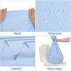 RuiYok 4 Pcs Light Blue Tablecloth 54 X 108 Inch Disposable Plastic Blue Tablecloths Waterproof Table Cloth Rectangular Table Cover for Boy Birthday Baby Shower Outdoor Picnic Party Decorations
