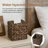 Wicker Tissue Box Cover Square, Handwoven Facial Tissue Box Holder, Brown