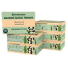 MOTHER EARTH Bamboo Facial Tissues 4 Ply, Lint Free Flat Box Tissue, Hypoallergenic, Unscented, Tree Free, Septic Safe, Gentle for Sensitive Skin, 360 Count (60 Sheets x 6 Boxes)