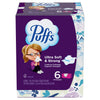 Puffs Ultra Soft Facial Tissuess, Mega Cube, 72 Facial Tissues Per Box, 6 Count