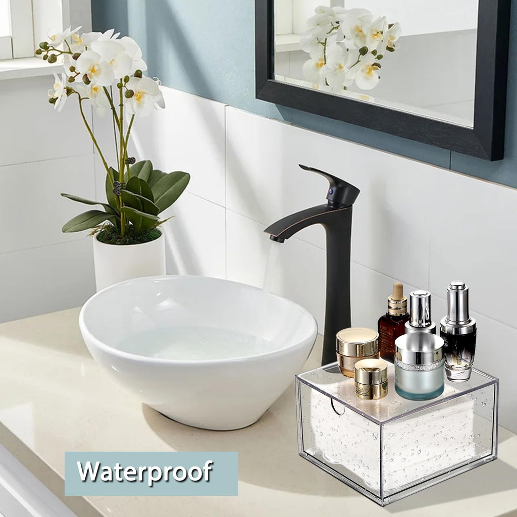 Sumnacon Disposable Face Towel Holder Clear Plastic Facial Towels Holder