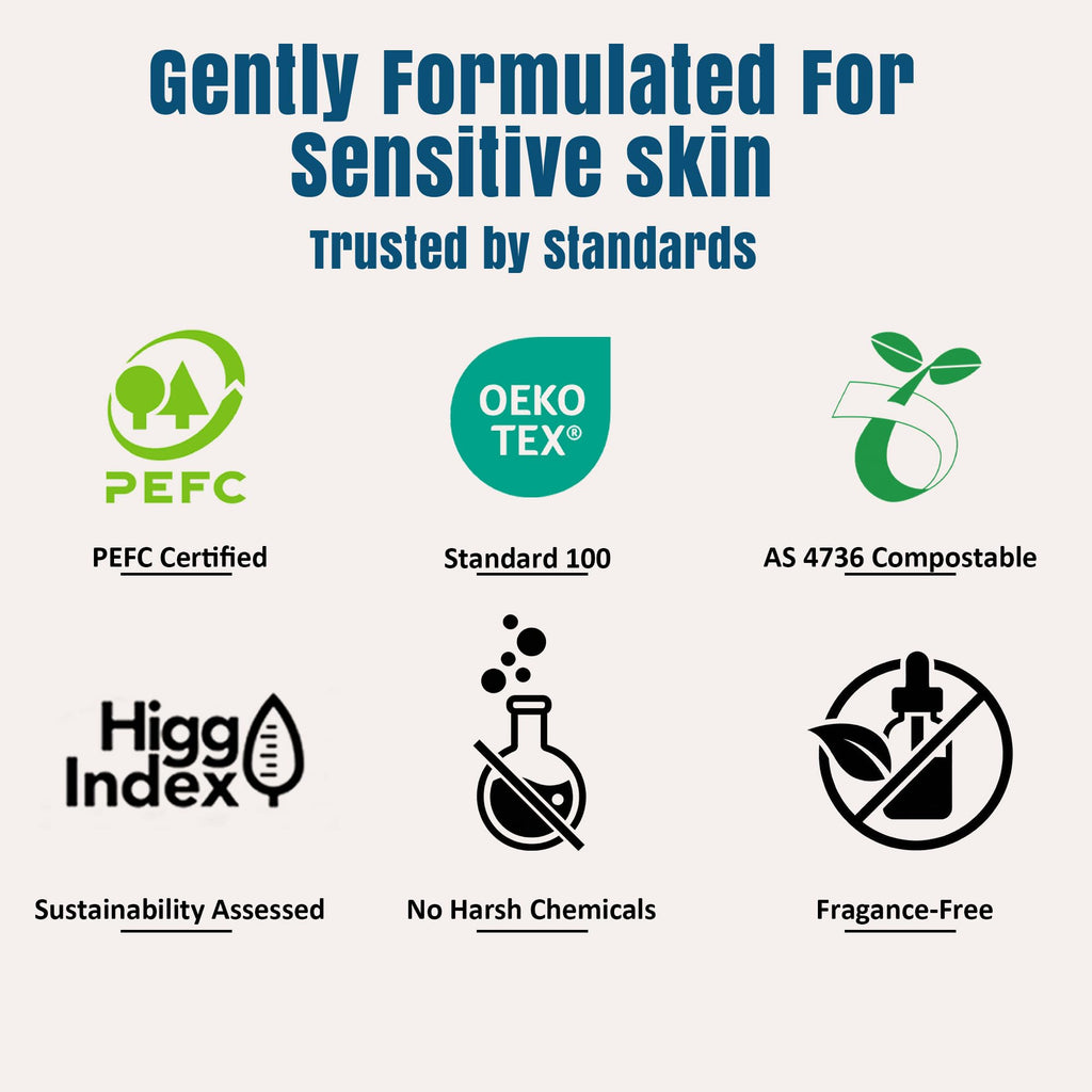 Ourmed Life Disposable Face Towels, 7.9 x 10 in Facial Towels, 120 Count | Clinically Tested, Reduce Redness, Skin Soothing, Sensitive Skin friendly, Biodegradable, Skincare, Women Cleansing,Absorbent