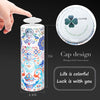 CLOVER Car Tissues Cylinder with Cap, Round Tissue Box Container (4 Pack)