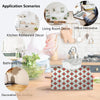 PaJiaNi Red Floral Tissue Box Cover Rectangle for Winter Christmas Decor