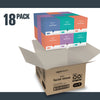 Amazon Basics Facial Tissues with Lotion, 2-Ply, 1350 Count (18 Packs of 75), Cube Box, (Packaging May Vary)