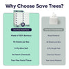 Save Trees Bamboo Facial Tissues -24 Boxes- Bamboo Tissue Boxes, 90 Hypoallergenic Facial Tissues per Box - Unscented, Fragrance-Free, Eco-Friendly Tissues in Plastic-Free Packaging