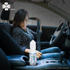 CLOVER Car Tissues Cylinder with Cap, Round Tissue Box Container (4 Pack)