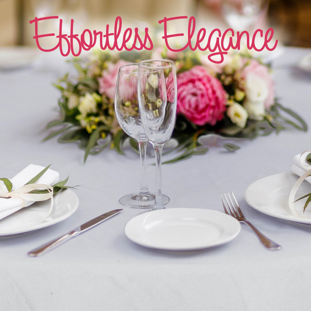 HOUZZKINGZ USA Paper Tablecloths for Round Tables | 82" - 10 Pack | White Paper & Plastic Disposable Table Cloths